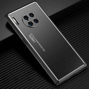 For Huawei Mate 30 Pro Light and Shadow Series Frosted Metal Phone Case(Black)