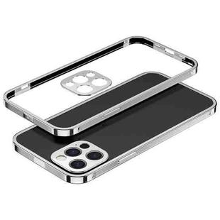 For iPhone 12 Pro Electroplated Glossy Stainless Steel Phone Case(Silver)