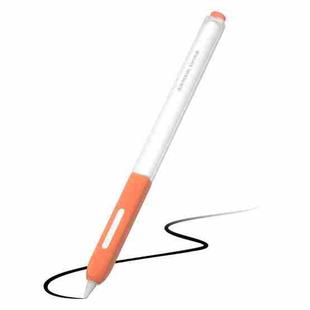 10 PCS / Set Stylus Jelly Silicone Protective Cover For Apple Pencil 2(Orange)