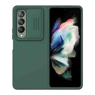 For Samsung Galaxy Z Fold4 5G NILLKIN CamShield Liquid Silicone + PC Full Coverage Case(Green)