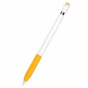 10 PCS / Set Stylus Jelly Silicone Protective Cover For Apple Pencil 1(Yellow)