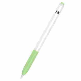 10 PCS / Set Stylus Jelly Silicone Protective Cover For Apple Pencil 1(Matcha Green)