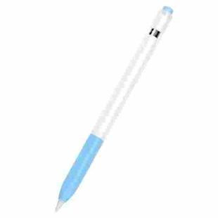 10 PCS / Set Stylus Jelly Silicone Protective Cover For Apple Pencil 1(Sky Blue)