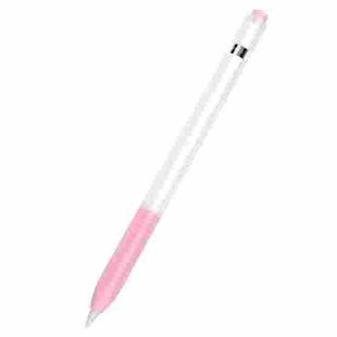 10 PCS / Set Stylus Jelly Silicone Protective Cover For Apple Pencil 1(Pink)