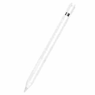 10 PCS / Set Stylus Jelly Silicone Protective Cover For Apple Pencil 1(White)