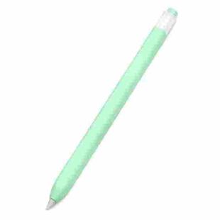 10 PCS / Set Stylus Jelly Silicone Protective Cover Short Set For Apple Pencil 1(Cyan)