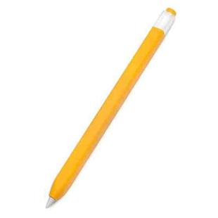 10 PCS / Set Stylus Jelly Silicone Protective Cover Short Set For Apple Pencil 1(Yellow)
