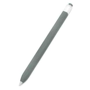 10 PCS / Set Stylus Jelly Silicone Protective Cover Short Set For Apple Pencil 1(Grey)