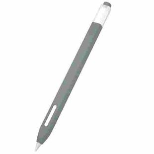 10 PCS / Set Stylus Jelly Silicone Protective Cover Short Set For Apple Pencil 2(Grey)