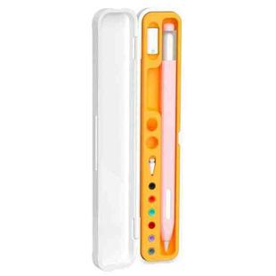 Pencil Universal Silicone Stylus Protection Storage Box(Yellow)