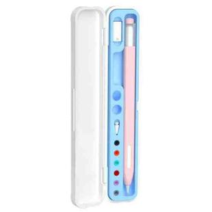 Pencil Universal Silicone Stylus Protection Storage Box(Sky Blue)