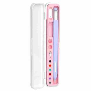 Pencil Universal Silicone Stylus Protection Storage Box(Pink)
