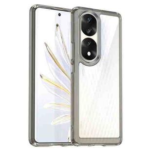 For Honor 70 Pro 5G Colorful Series Acrylic + TPU Phone Case(Transparent Grey)