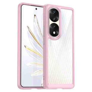 For Honor 70 Pro+ 5G Colorful Series Acrylic + TPU Phone Case(Pink)