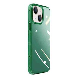 For iPhone 14 Crystal Shield Series High Transparency Metal Case (Green)