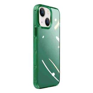 For iPhone 14 Plus Crystal Shield Series High Transparency Metal Case (Green)