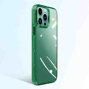 For iPhone 13 Crystal Shield Series High Transparency Metal Case(Green)