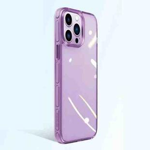 For iPhone 13 Pro Crystal Shield Series High Transparency Metal Case (Purple)