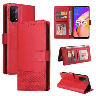 For OPPO A93 5G GQUTROBE Skin Feel Magnetic Leather Phone Case(Red)