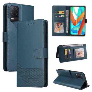 For Realme V13 5G GQUTROBE Skin Feel Magnetic Leather Phone Case(Blue)