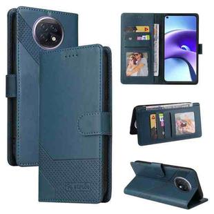 For Xiaomi Redmi Note 9T GQUTROBE Skin Feel Magnetic Leather Phone Case(Blue)