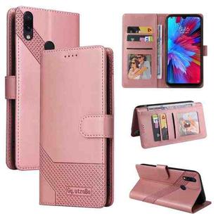 For Xiaomi Redmi Note 7 GQUTROBE Skin Feel Magnetic Leather Phone Case(Rose Gold)