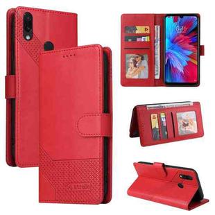 For Xiaomi Redmi Note 7 GQUTROBE Skin Feel Magnetic Leather Phone Case(Red)