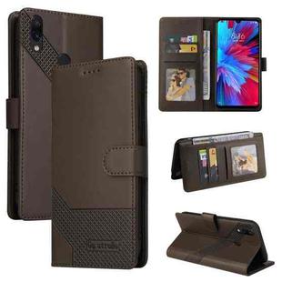 For Xiaomi Redmi Note 7 GQUTROBE Skin Feel Magnetic Leather Phone Case(Brown)