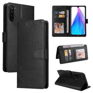 For Xiaomi Redmi Note 8T GQUTROBE Skin Feel Magnetic Leather Phone Case(Black)