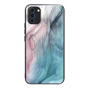 For Huawei Nova 10 Abstract Marble Pattern Glass Protective Case(Abstract Gray)