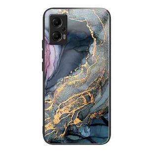For Xiaomi Redmi Note 11T Pro Abstract Marble Pattern Glass Protective Case(Abstract Gold)