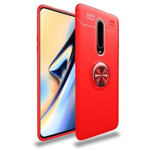 For OnePlus 8 Lenuo Shockproof TPU Protective Case with Invisible Holder(Red)