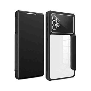 For Samsung Galaxy A52 5G Magnetic Flip Leather Phone Case(Black)