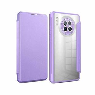 For Huawei Mate 30 Pro Magnetic Flip Leather Phone Case(Purple)
