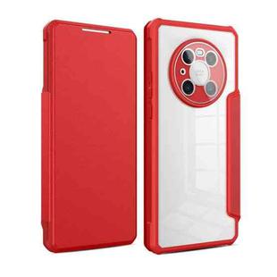 For Huawei Mate 40 Pro Magnetic Flip Leather Phone Case(Red)