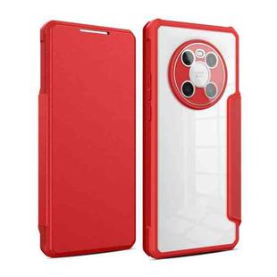 For Huawei Mate 40 Magnetic Flip Leather Phone Case(Red)