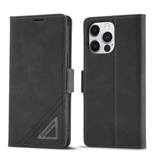 For iPhone 14 Pro Forwenw Dual-side Buckle Leather Phone Case(Black)