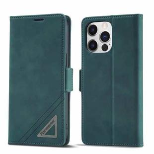 For iPhone 14 Pro Max Forwenw Dual-side Buckle Leather Phone Case (Dark Cyan)