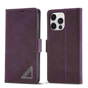 For iPhone 14 Pro Max Forwenw Dual-side Buckle Leather Phone Case (Wine Red)