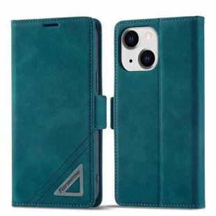 For iPhone 13 Forwenw Dual-side Buckle Leather Phone Case(Dark Cyan)