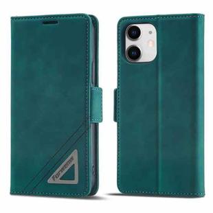 For iPhone 12 mini Forwenw Dual-side Buckle Leather Phone Case (Dark Cyan)