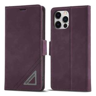 For iPhone 12 / 12 Pro Forwenw Dual-side Buckle Leather Phone Case(Wine Red)