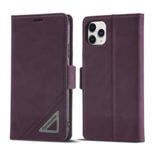 For iPhone 11 Pro Forwenw Dual-side Buckle Leather Phone Case (Wine Red)