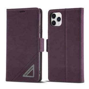 For iPhone 11 Pro Max Forwenw Dual-side Buckle Leather Phone Case (Wine Red)