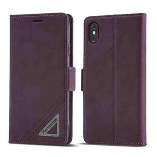 For iPhone X / XS Forwenw Dual-side Buckle Leather Phone Case(Wine Red)