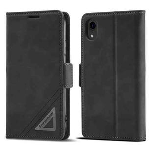 For iPhone XR Forwenw Dual-side Buckle Leather Phone Case(Black)