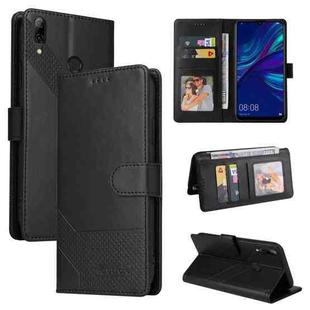 For Huawei P Smart 2019 GQUTROBE Skin Feel Magnetic Leather Phone Case(Black)