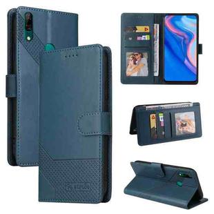 For Huawei P Smart Z GQUTROBE Skin Feel Magnetic Leather Phone Case(Blue)