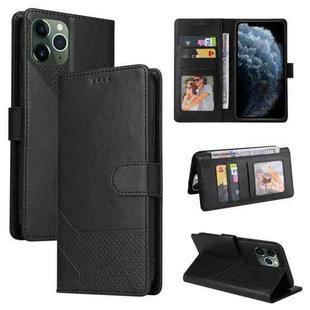 For iPhone 11 Pro Max GQUTROBE Skin Feel Magnetic Leather Phone Case (Black)