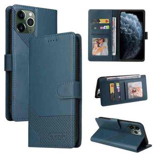 For iPhone 11 Pro Max GQUTROBE Skin Feel Magnetic Leather Phone Case (Blue)
